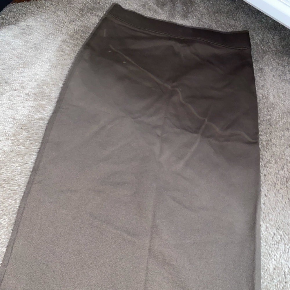 Olive green skirt